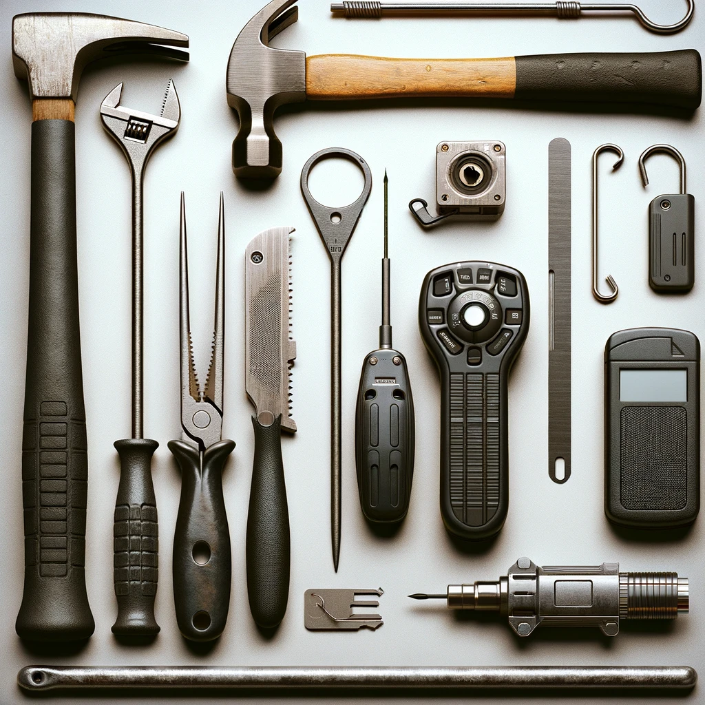 An image showing potential shoplifting tools.